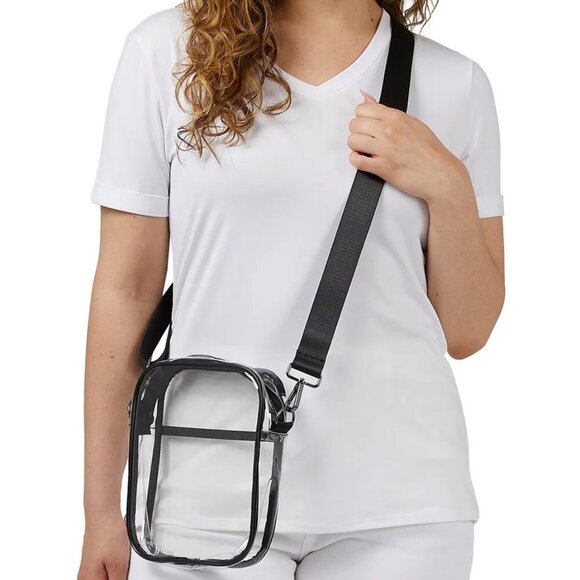 NWT - 32 Degrees Unisex Crossbody Clear Bag - Picture 1 of 4